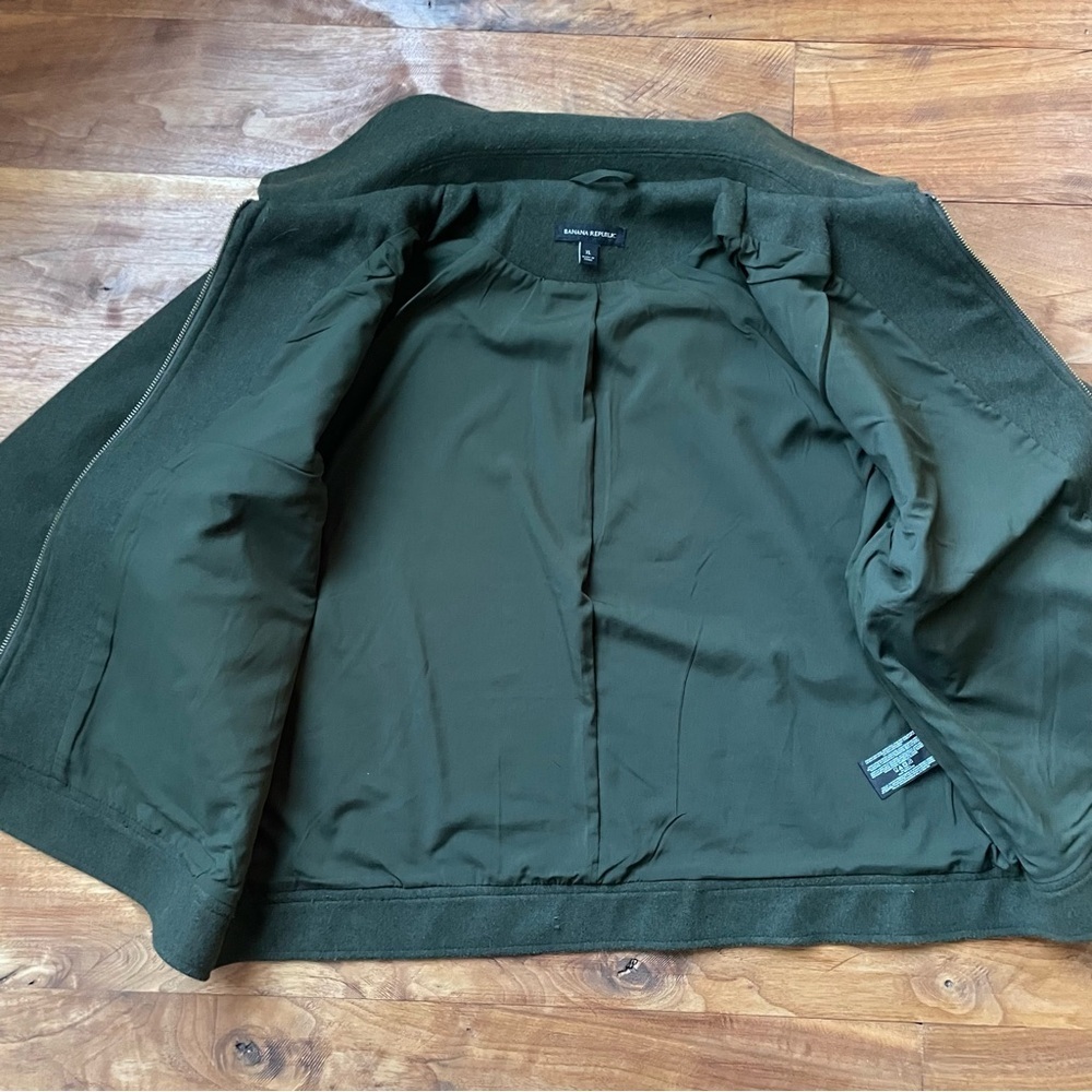 Banana Republic Women's Dark Green Utility Jacket size XL - Picture 9 of 16